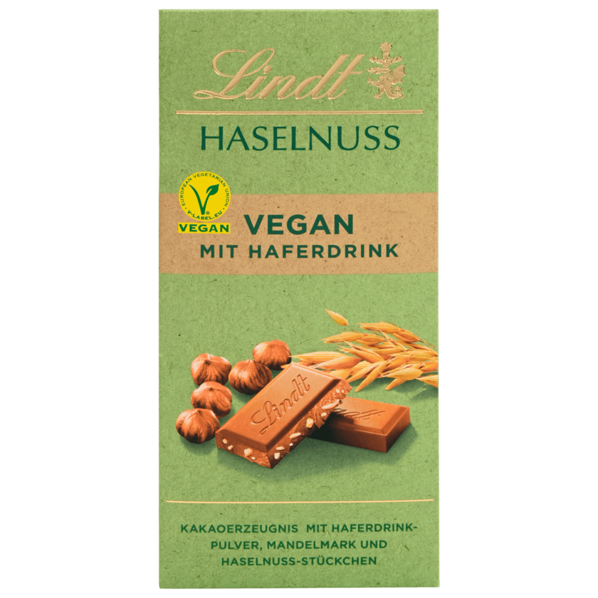 Lindt Vegane Schokolade mit Haselnuss 100g